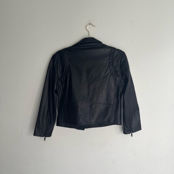 REBECCA MINKOFF Leather Moto Jacket Size Small - Picture 4 of 4